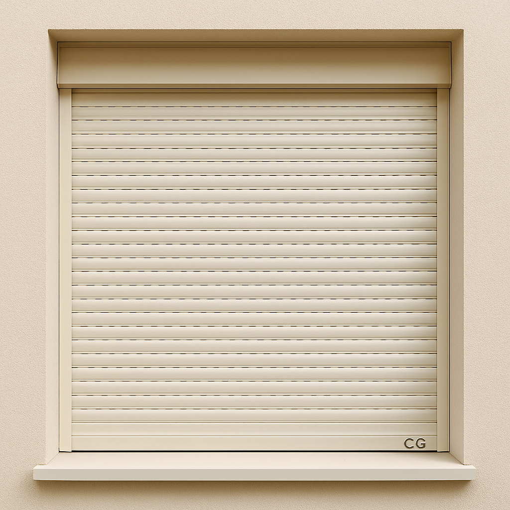 Persiana de PVC blanca 