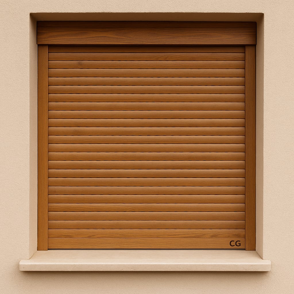 Persiana de PVC Simil madera 