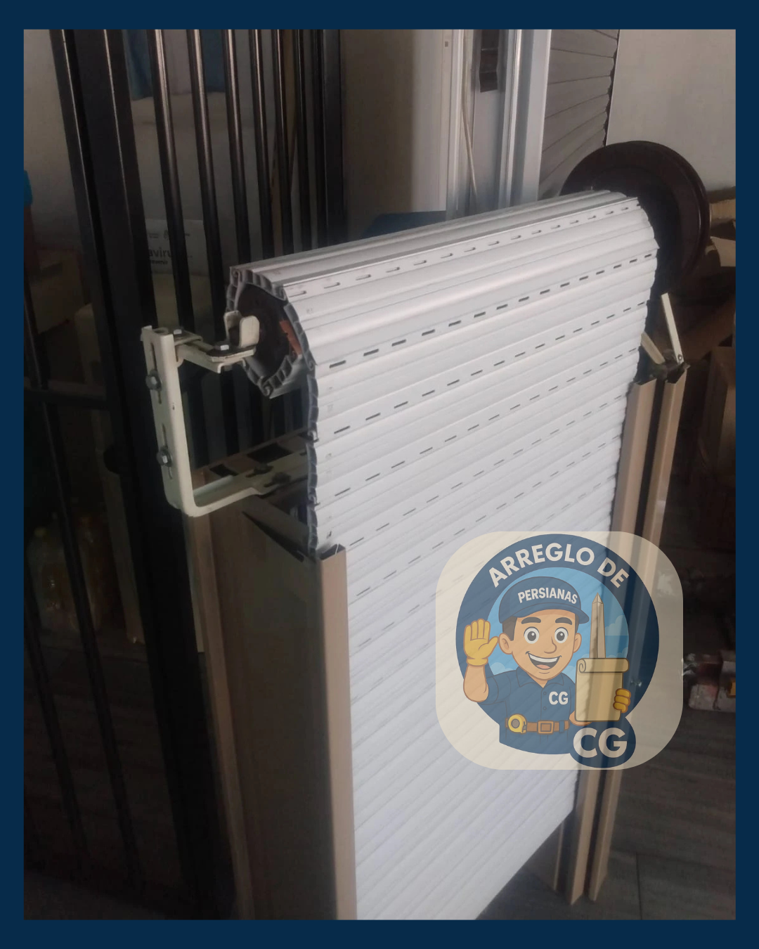 Persiana de PVC fabricada a medida para venta mayorista y minorista en CABA, lista para instalar con materiales de primera calidad.